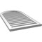 Ekena Millwork Round Top Surface Mount PVC Gable Vent: Functional, w/ 2"W x 1-1/2"P Brickmould Frame, 22"W x 40"H GVPRT22X4002SF - alternate 2